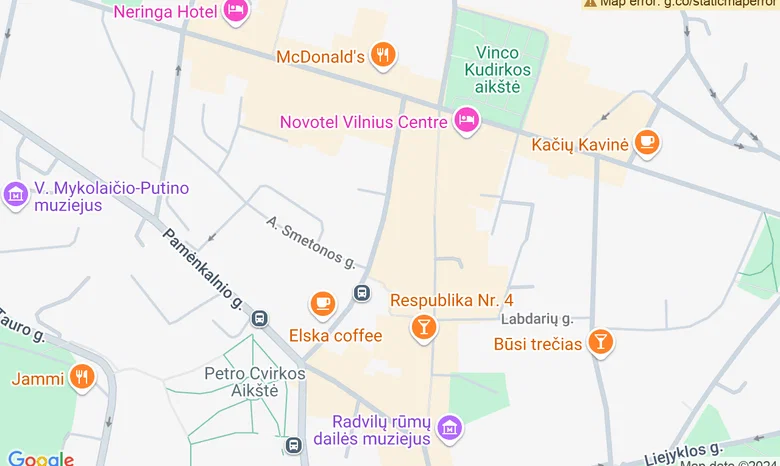 Debiut Cafe žemėlapis