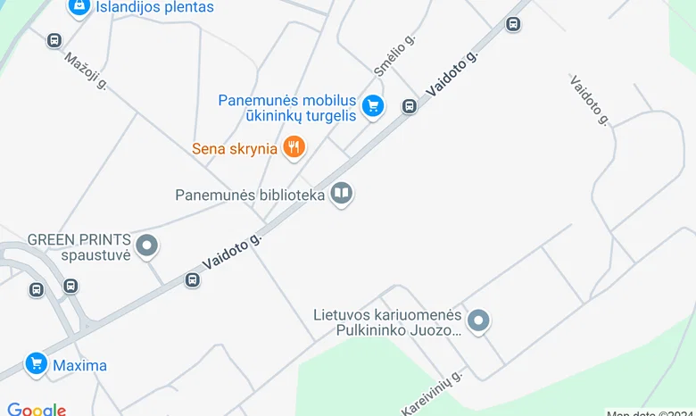 Kauno Vinco Kudirkos viešosios bibliotekos Panemunės padalinys žemėlapis