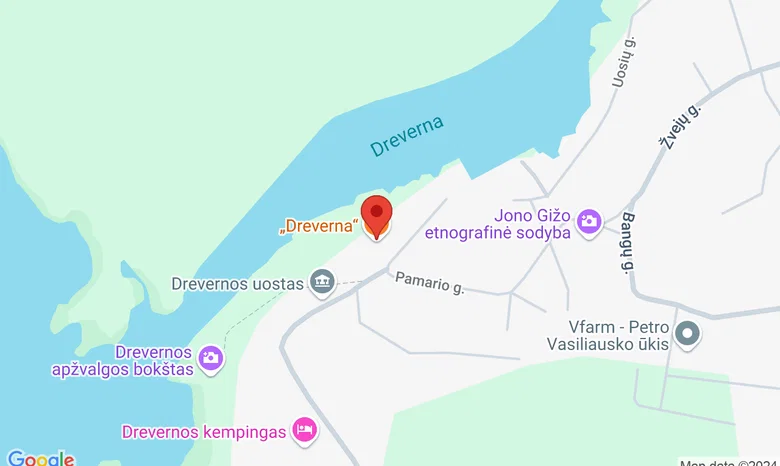 Restoranas "Dreverna"  žemėlapis