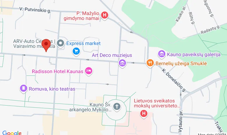 KTU Socialinių, humanitarinių mokslų ir menų fakultetas žemėlapis
