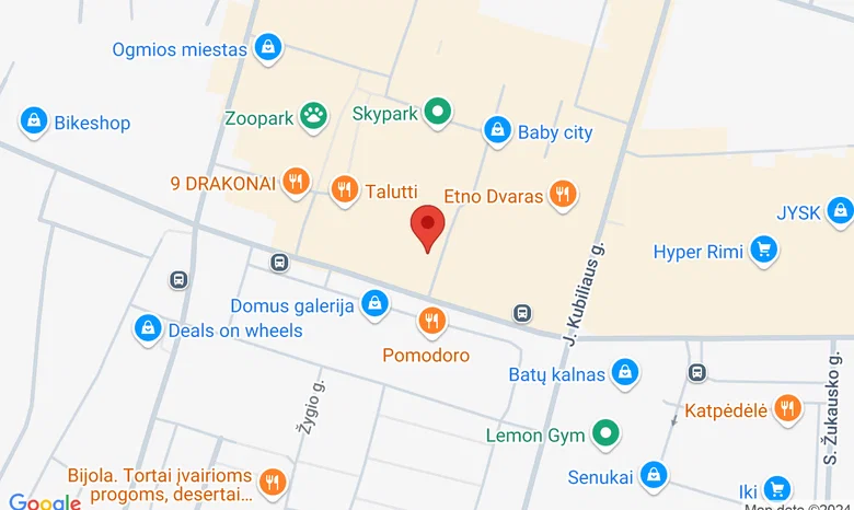 Magrės baldų salonas, Ogmijos miestas, P. Lukšio g. 19, Vilnius 09132 žemėlapis