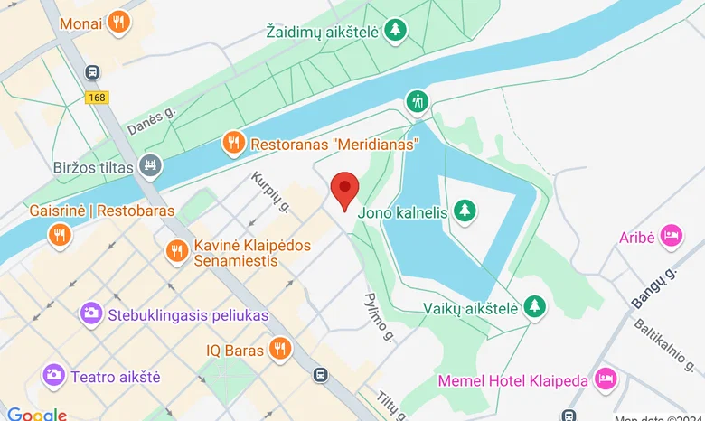 Klaipėdos evangelikų liuteronų bažnyčia žemėlapis