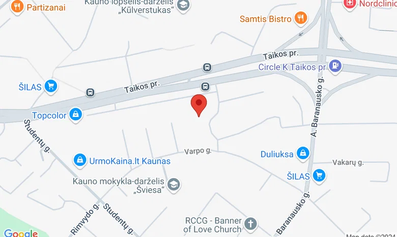 Sveikatingumo centras Linija  žemėlapis