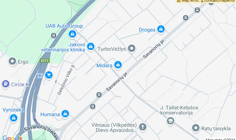 Olimpija - vaikų ir jaunimo klubas žemėlapis