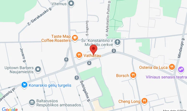 Studija "Šok Flamenko" žemėlapis