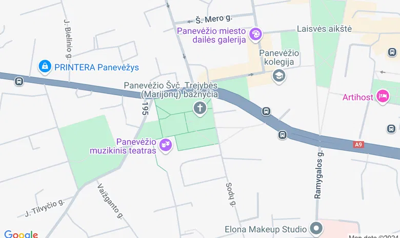 Švč. Trejybės bažnyčia žemėlapis