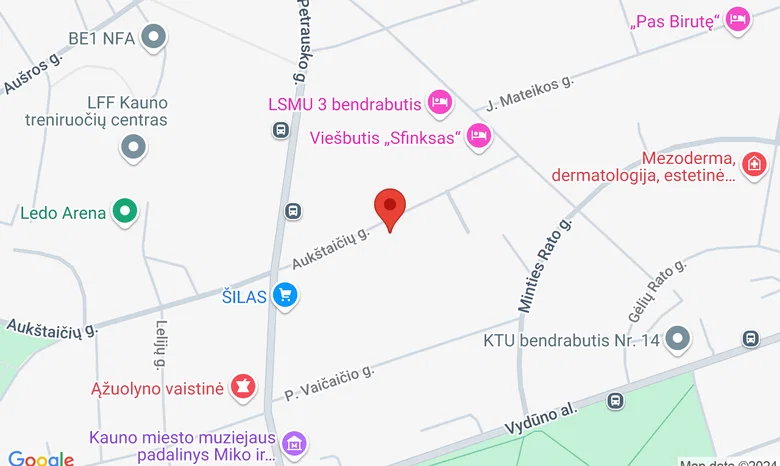 Kauno Gedimino sporto ir sveikatinimo gimnazija žemėlapis