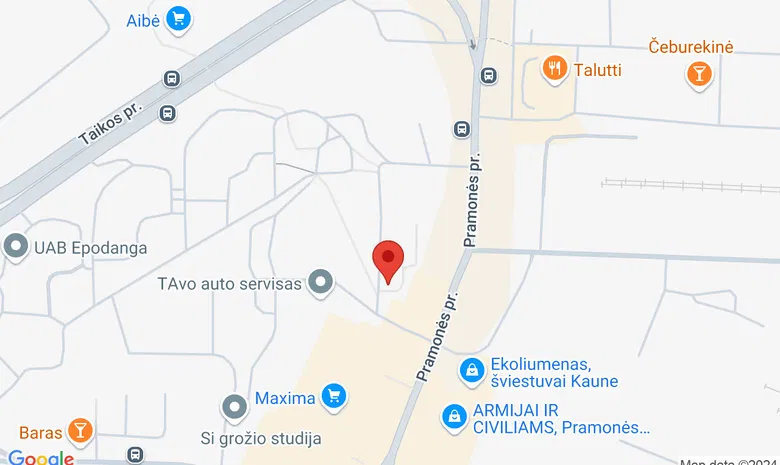 Kauno Dainavos jaunimo centras žemėlapis