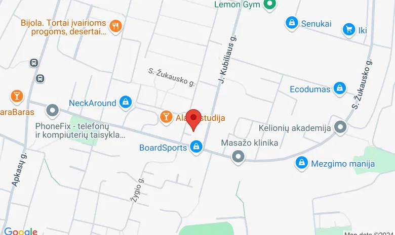 Senjorų Avilys žemėlapis