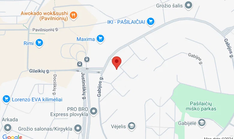 Anglų kalbos studija, Gabijos g. 35 žemėlapis