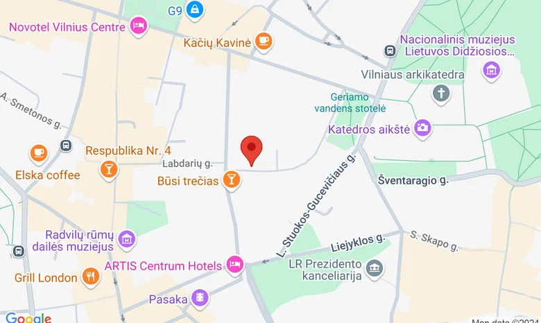 Dekoravimo studija MENOJA Vilnius žemėlapis