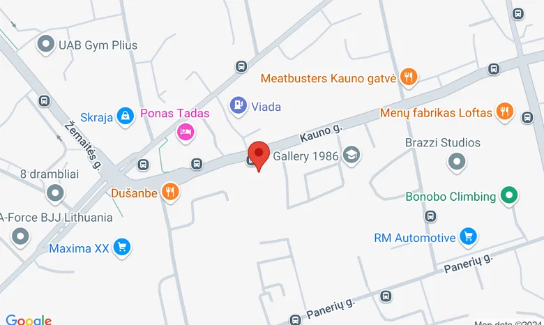 Vilniaus dizaino kolegija (VDK) žemėlapis