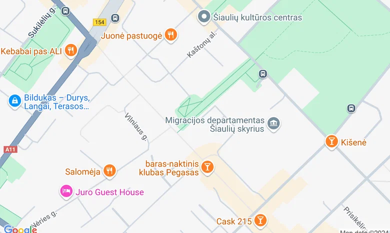 Vilniaus g. bulvaras, prie Kaštonų alėjos žemėlapis