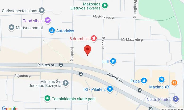 Vaikų žaidimo kambarys ŠAKAR MAKAR žemėlapis
