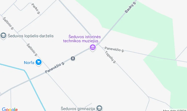 Šeduva žemėlapis