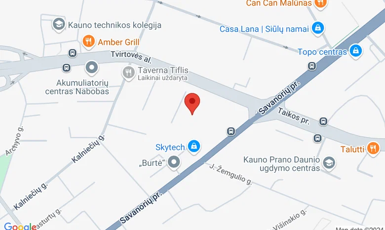 Tvirtovės al. 90A žemėlapis