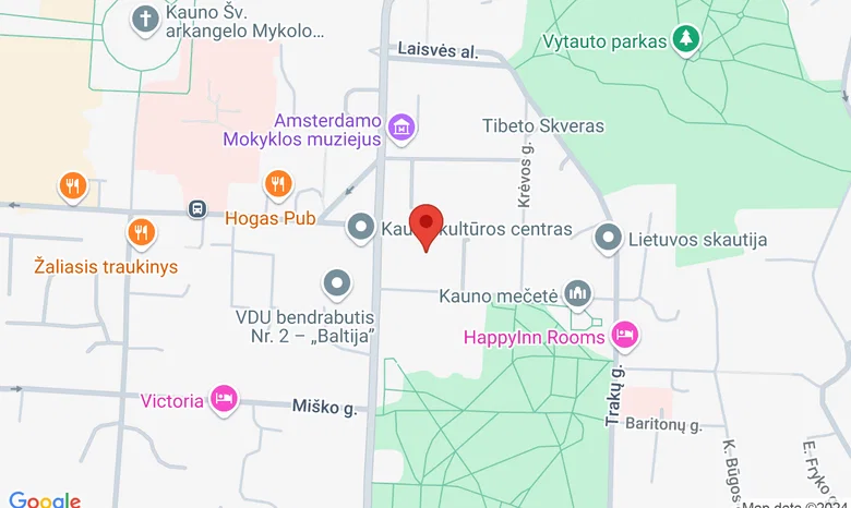 Kauno dziudo klubas KDK žemėlapis