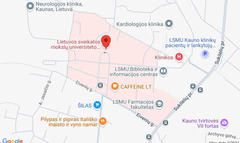 Kauno klinikų Kraujo centras žemėlapis