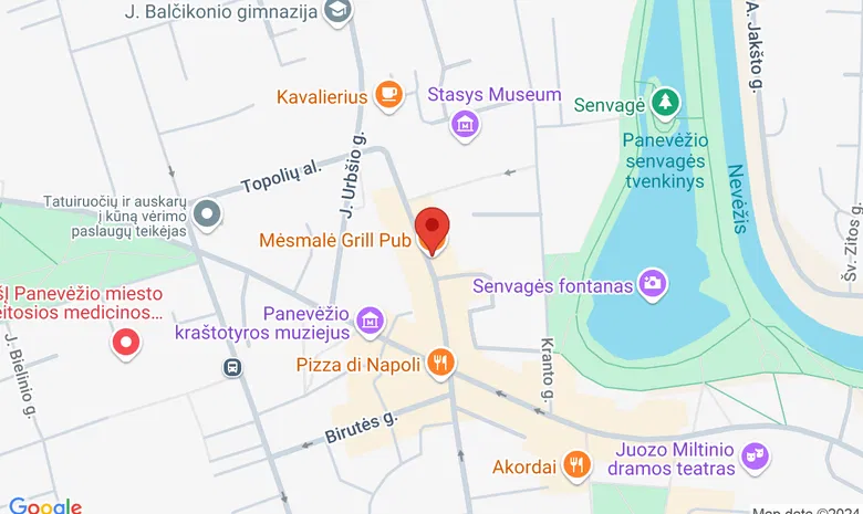 Mėsmalė Grill Pub žemėlapis