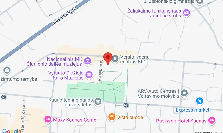 Galerija „Aukso pjūvis“ žemėlapis