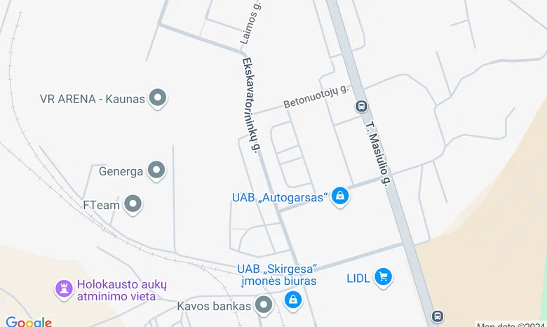 Kauno Vinco Kudirkos viešosios bibliotekos Petrašiūnų padalinys žemėlapis