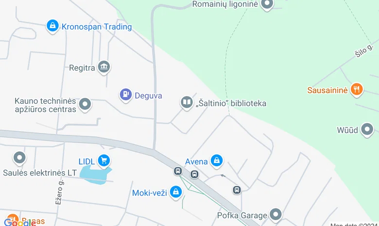  Kauno Vinco Kudirkos viešosios bibliotekos „Šaltinio“ padalinys žemėlapis