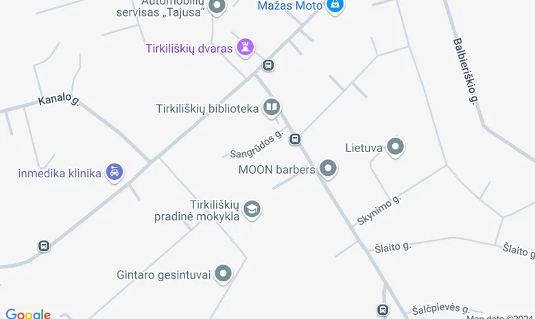 Kauno Vinco Kudirkos viešosios bibliotekos Tirkiliškių padalinys žemėlapis