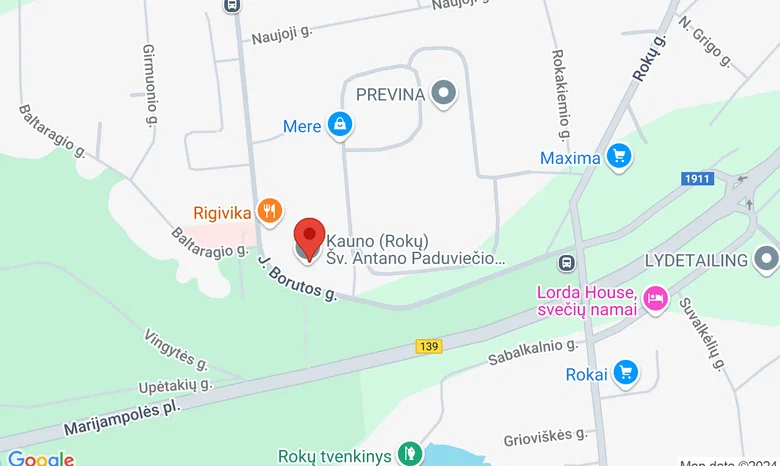 Kauno Vinco Kudirkos viešosios bibliotekos Vingytės padalinys žemėlapis