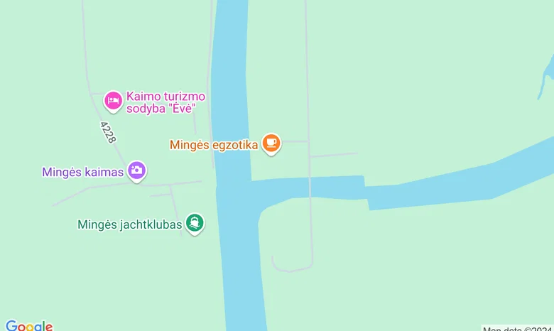 Minijos kaimas Šilutės rajonas. žemėlapis