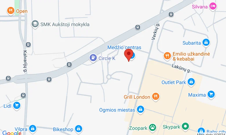 Namų apdailos centras UNIDECO žemėlapis