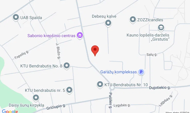 Kauno jaunimo mokykla žemėlapis