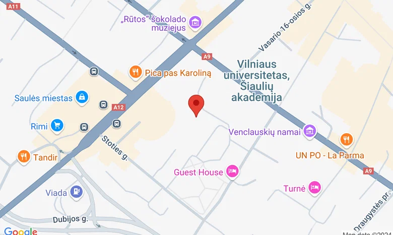Šiaulių menų mokyklos teatro studija „Kompanija šauni“ žemėlapis