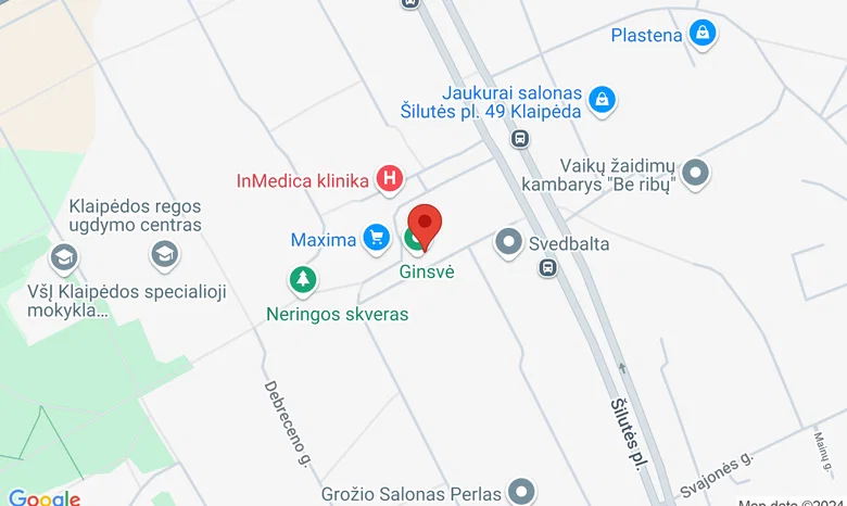 Sveikatingumo studija Ginsvė žemėlapis