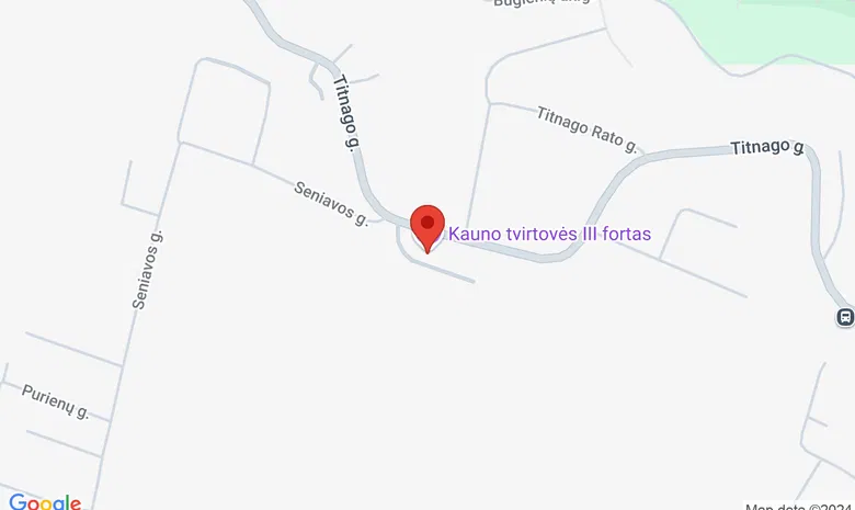 Kauno tvirtovės III fortas žemėlapis