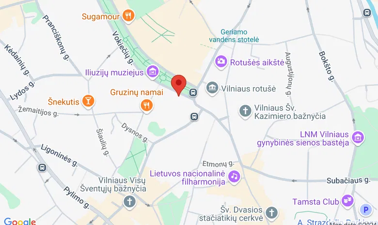 MOJO Lounge Vilnius - kokteilių baras žemėlapis