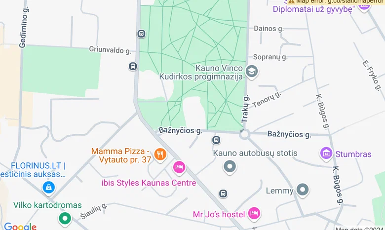 Vytauto pr. 38 žemėlapis