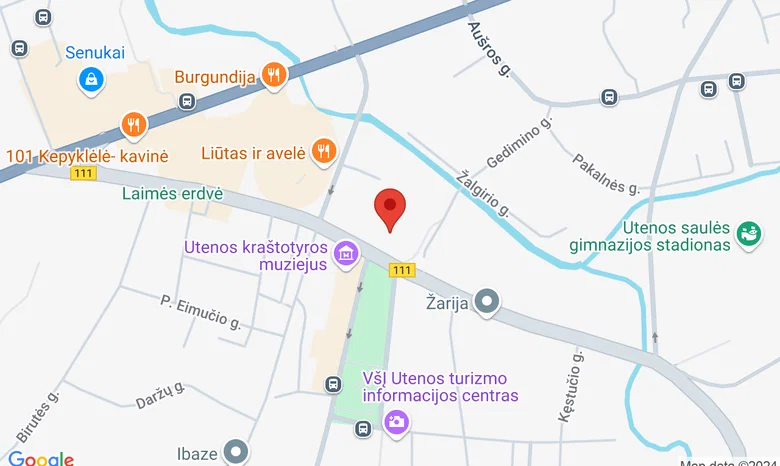 Utenos kolegijos, Utenio a. 2, Utena. žemėlapis