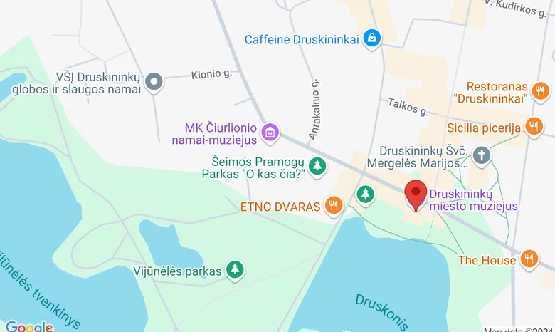 Druskininkų miesto muziejaus galerija   žemėlapis