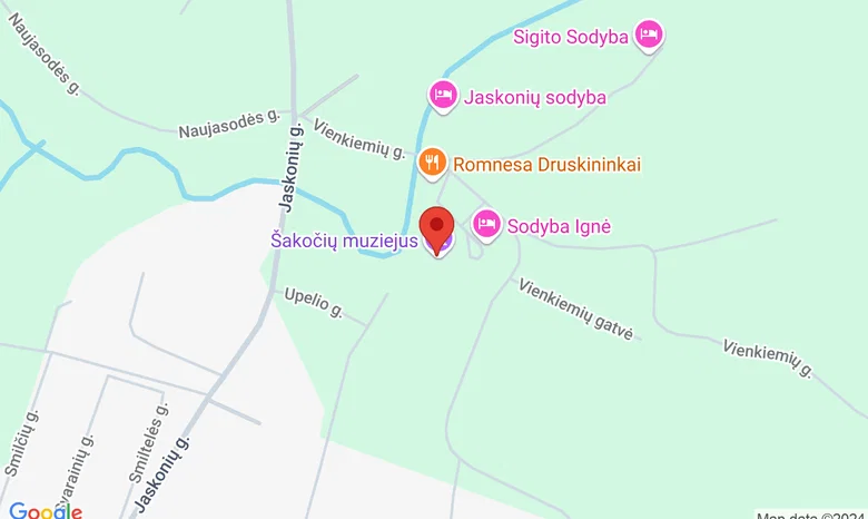 Šakočių muziejus žemėlapis