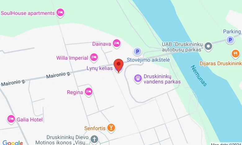 Lynų kelias žemėlapis