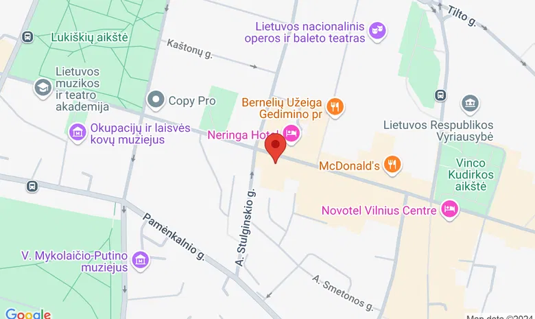 Biliardo klubas "Fuksas" žemėlapis