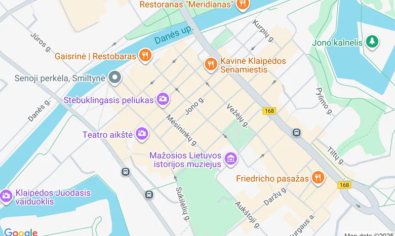 Klaipėda Pietauja žemėlapis