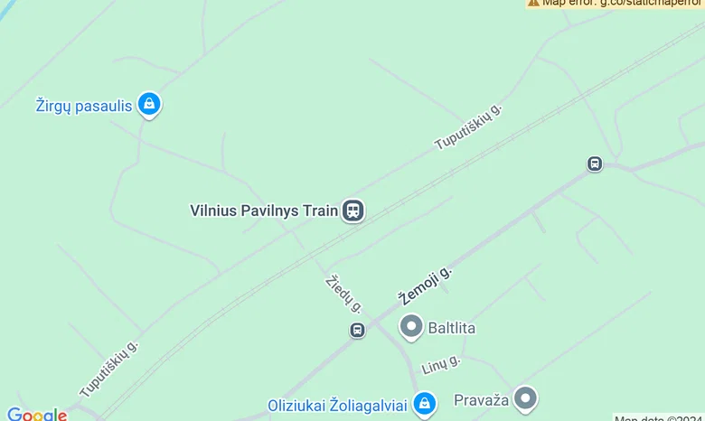 Traukinių stotis "Pavilnys"  žemėlapis