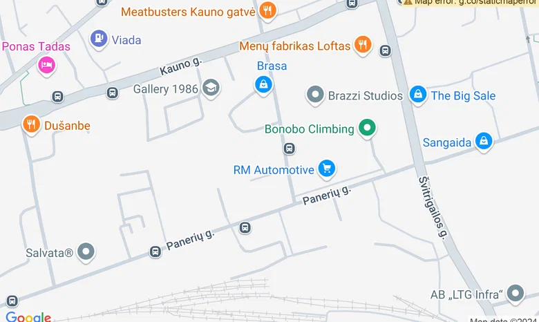 Gėlių dizaino studija žemėlapis
