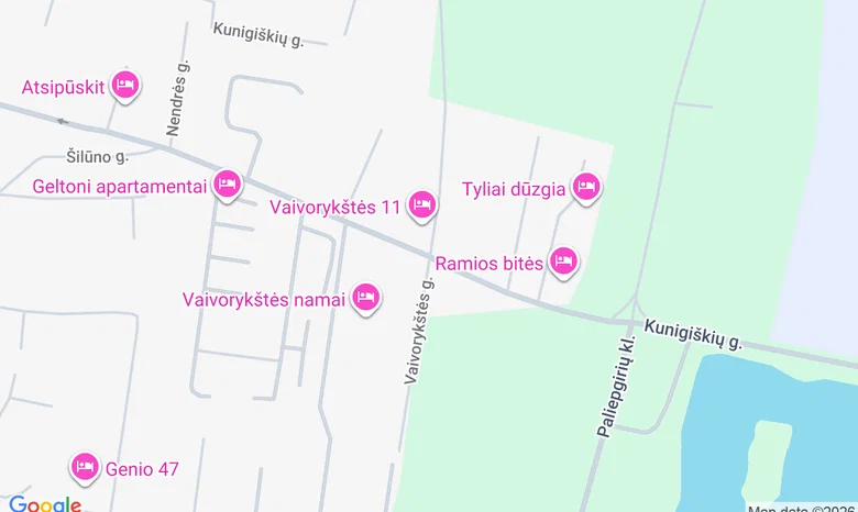 Palangos paplūdimys / Šventosios upės ištakos žemėlapis
