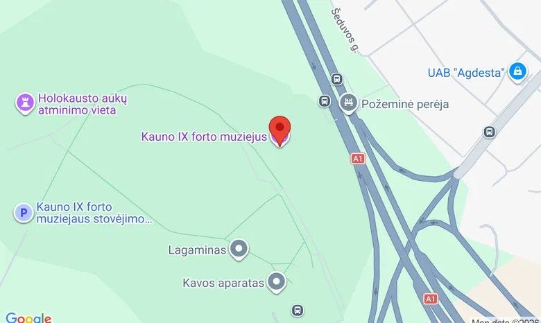 Kauno IX forto muziejus žemėlapis