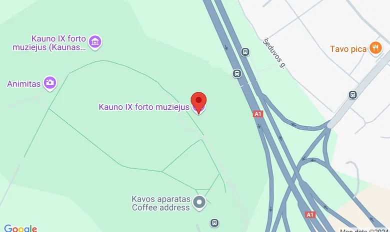 Kauno IX forto muziejus žemėlapis
