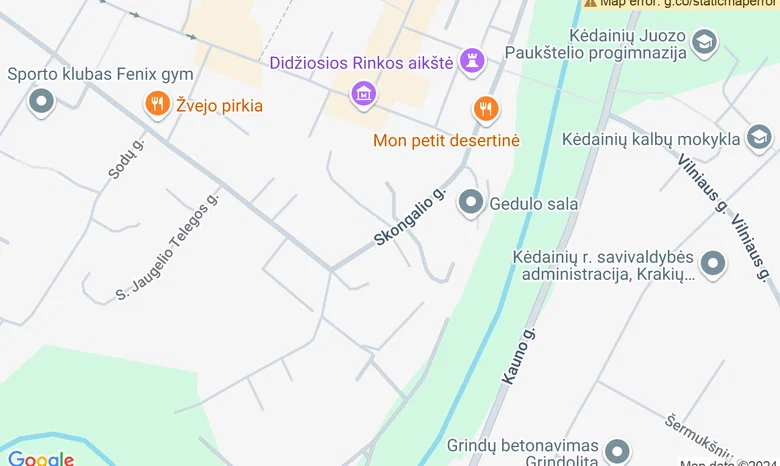 Poilsio zona prie Skongalio paplūdimio žemėlapis