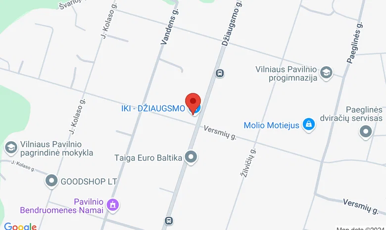 Džiaugsmo g. 28A (prie IKI parduotuvės) žemėlapis