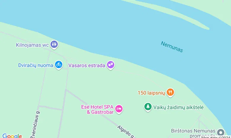 Vasaros estrada žemėlapis